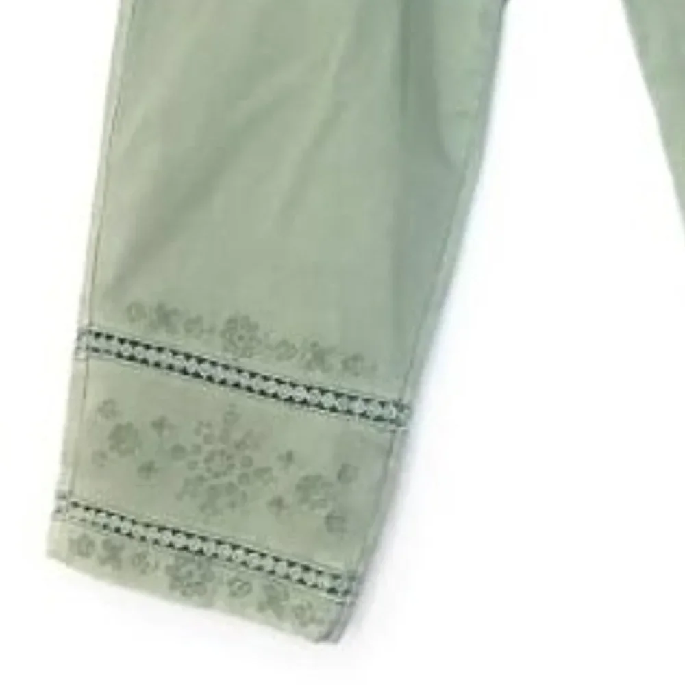 Style & Co Women Green Capri Pants Size 12 NEW